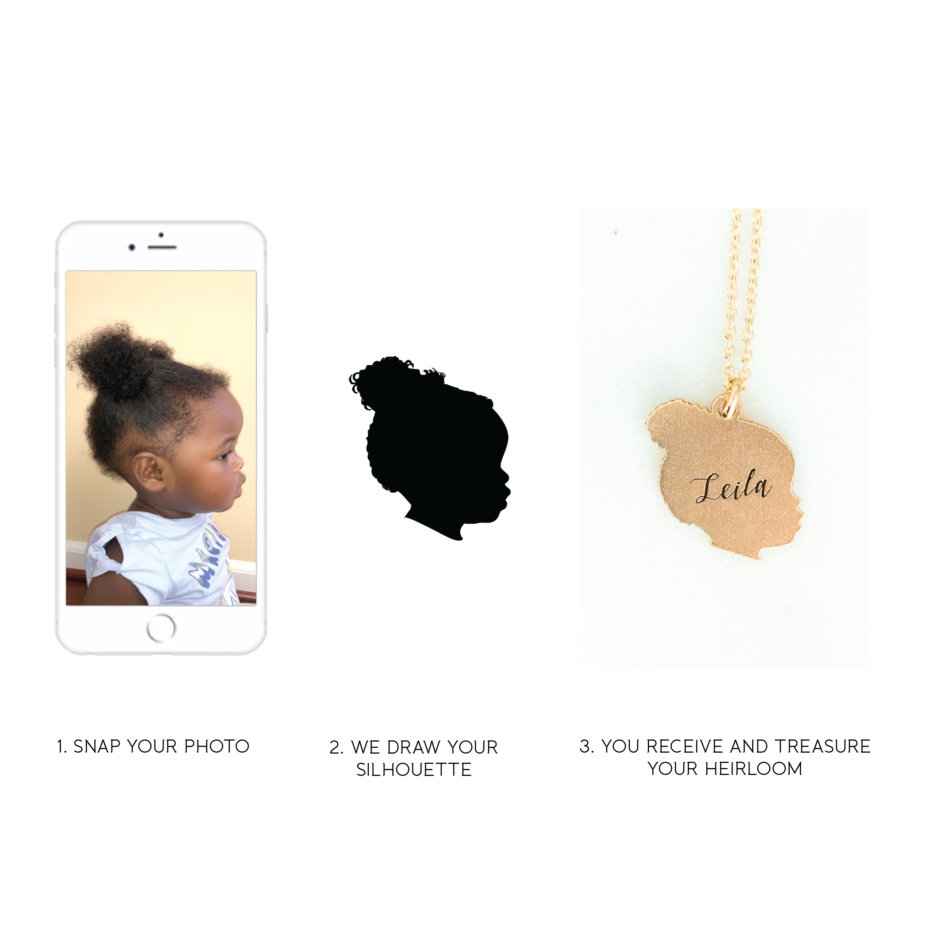 10K Silhouette Charm (Tiny) - Vana Chupp Studio
