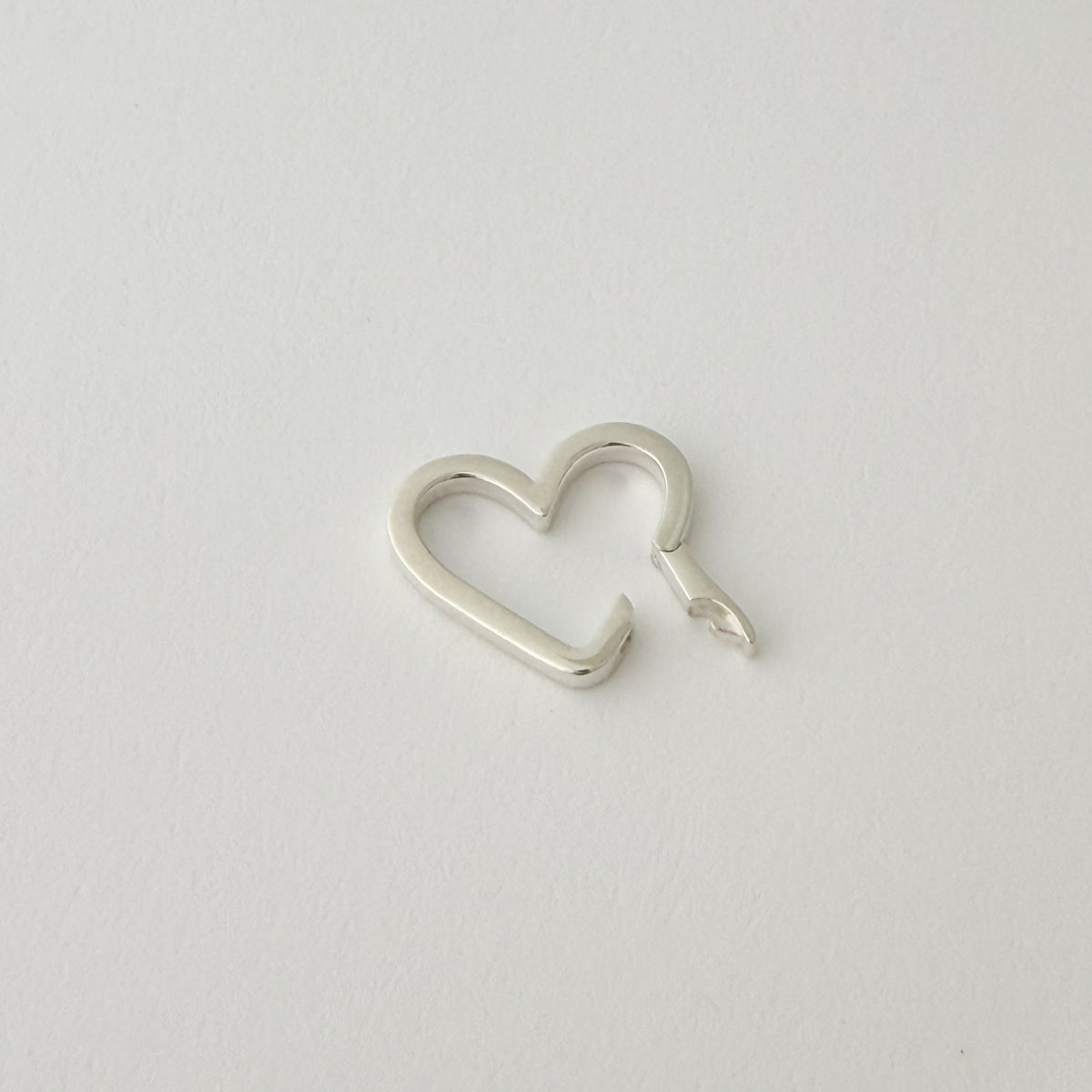 Sterling Silver Heart Charm Holder