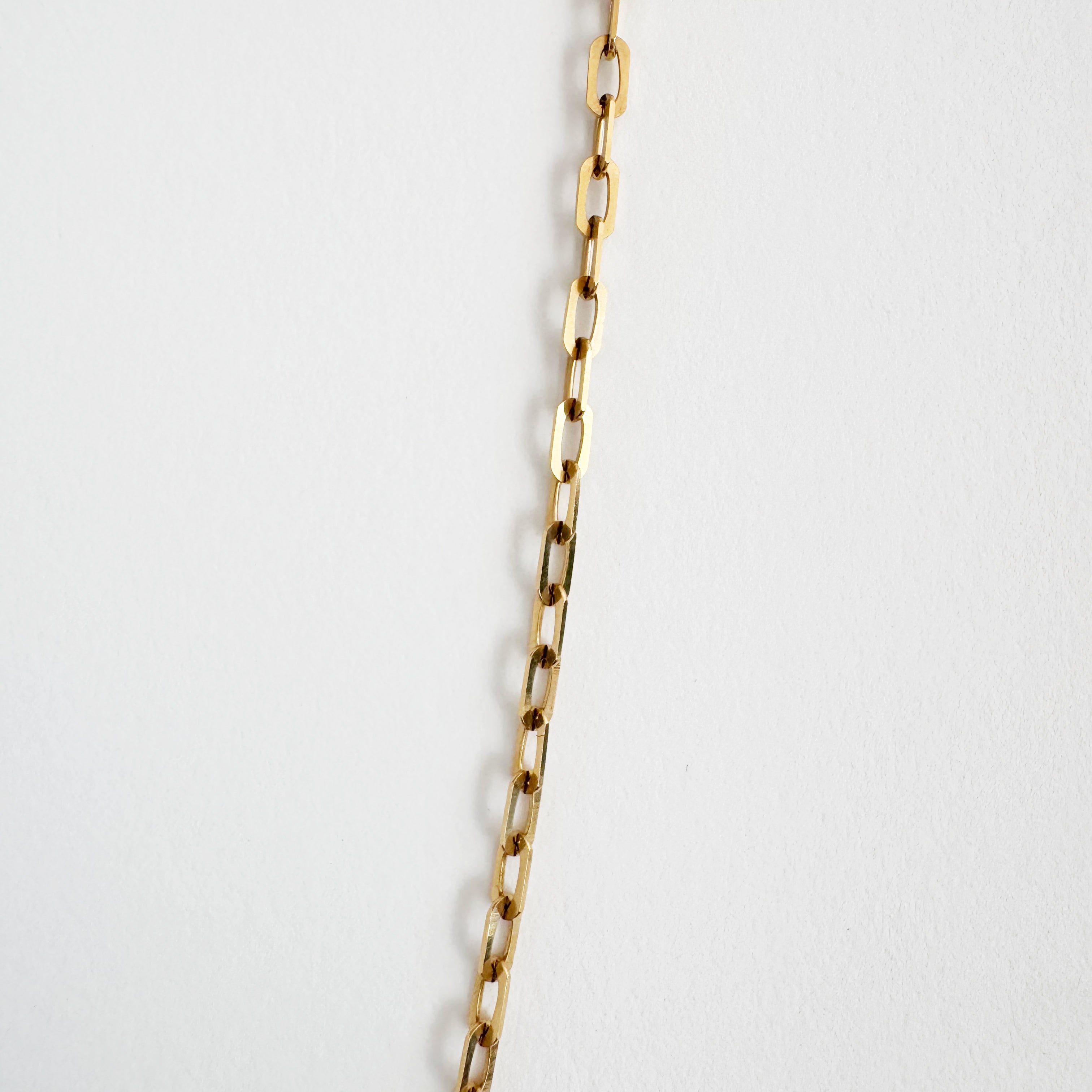 14K Square Link Cable Chain
