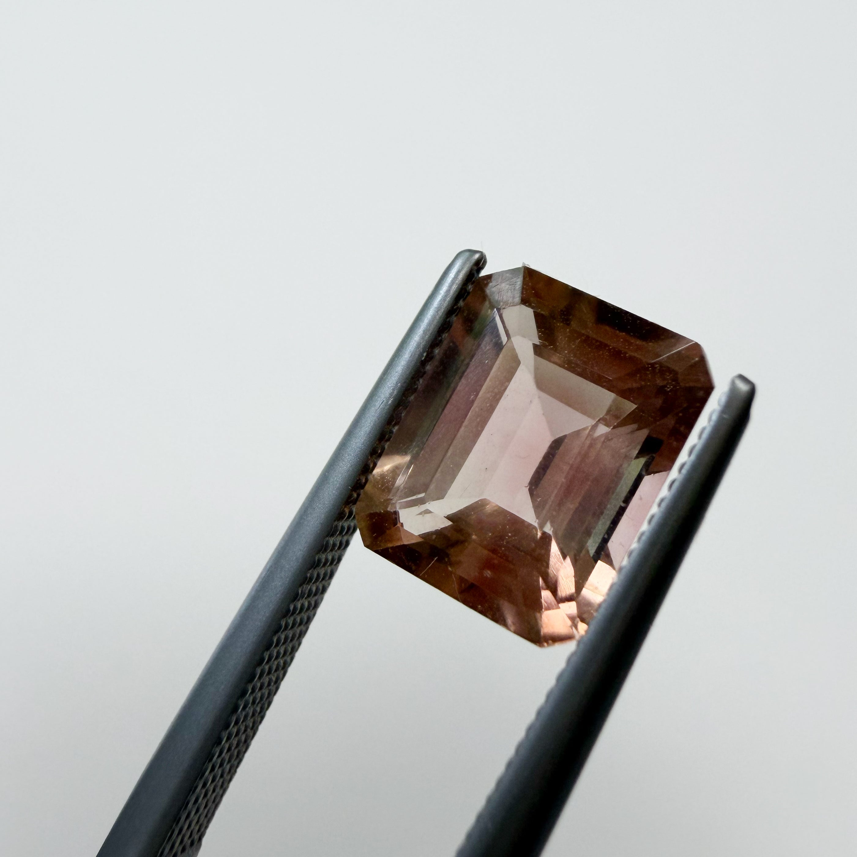 9x7 mm Emerald Cut Natural Orange Peach Tourmaline - 2.30 CT