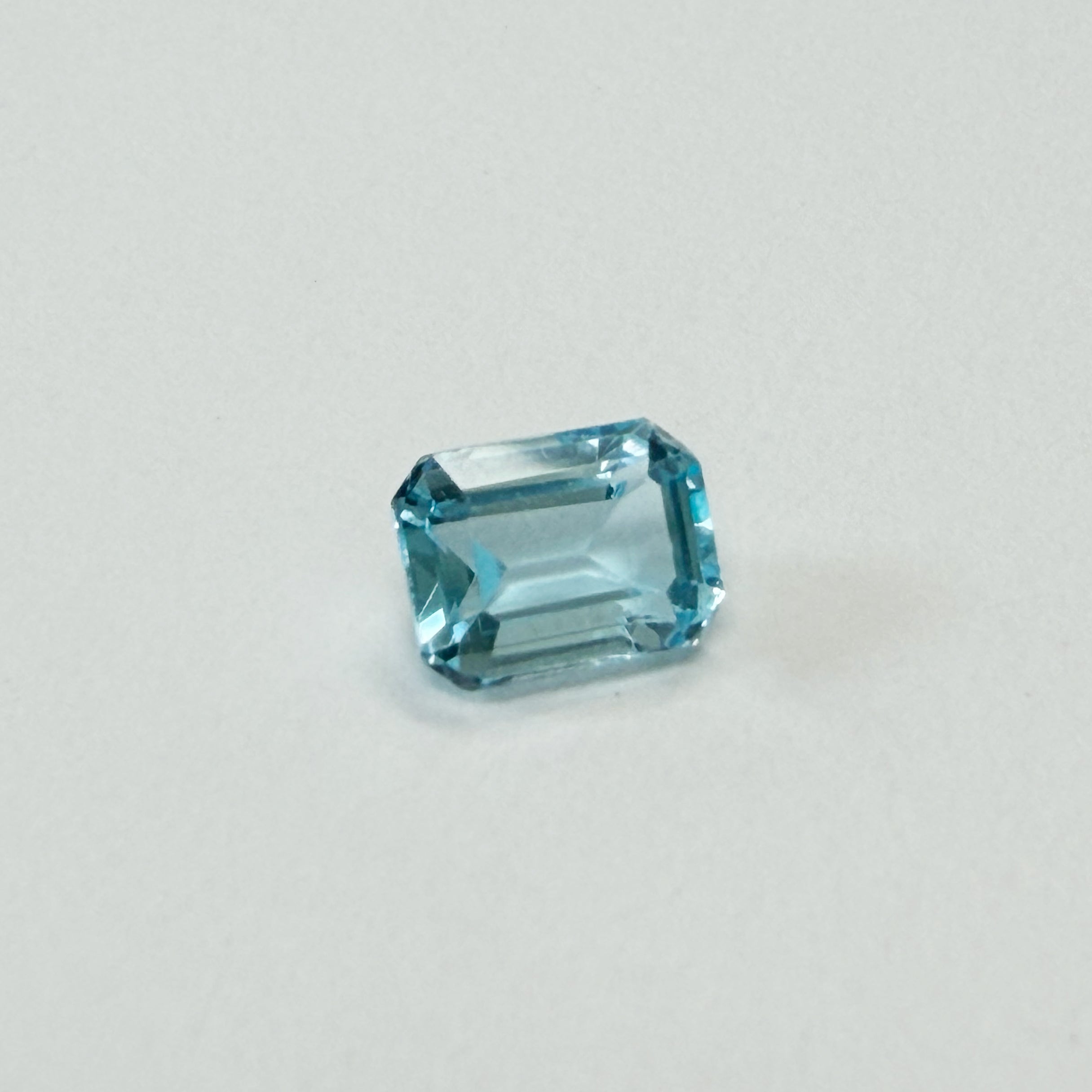 8x6 mm Emerald Cut Natural Sky Blue Topaz - 2 CT