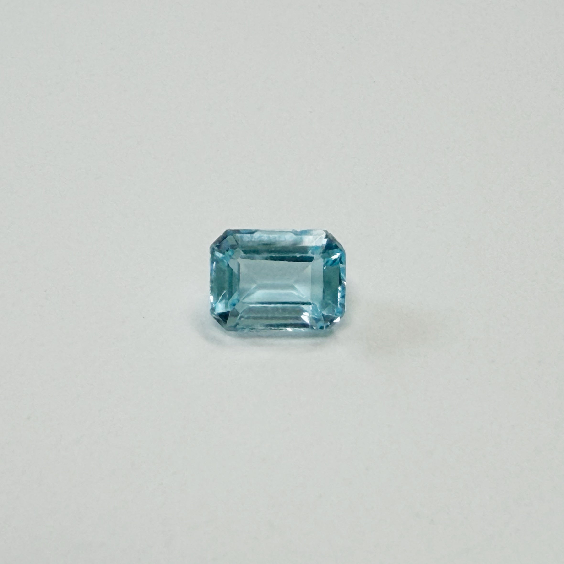8x6 mm Emerald Cut Natural Sky Blue Topaz - 2 CT