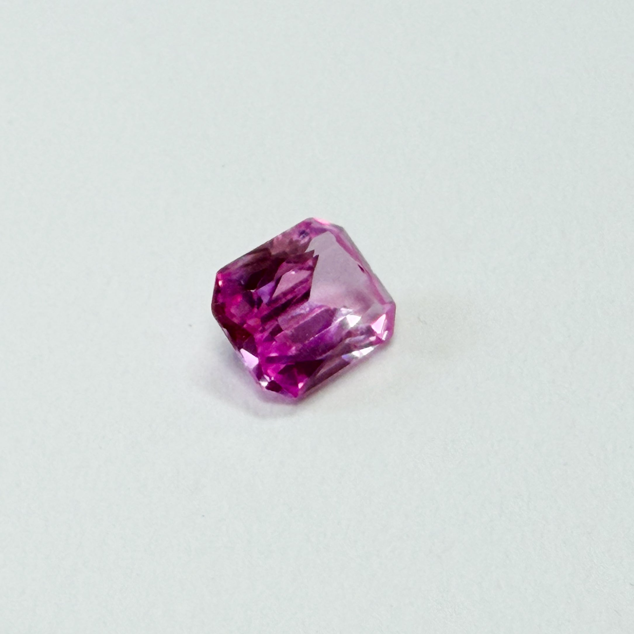 9x7 mm Emerald Cut Lab Grown Pink Sapphire - 3 CT