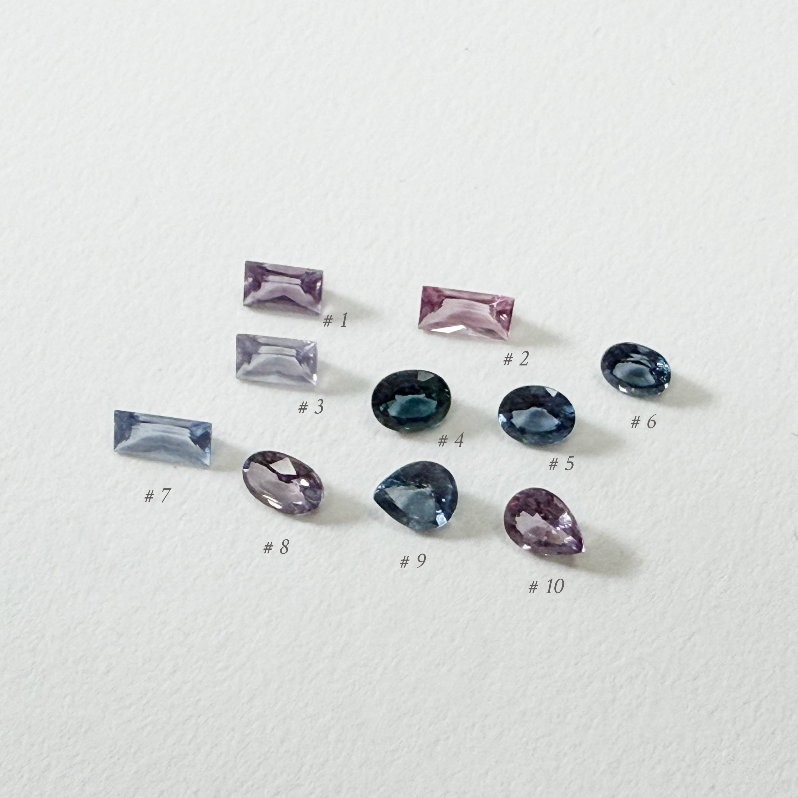 Parcel of Ten Various Cuts Natural Spinels