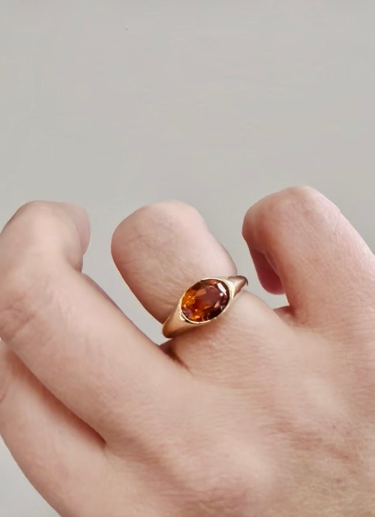 8x6 mm Oval Faceted Natural Orange Mexican Fire Opal