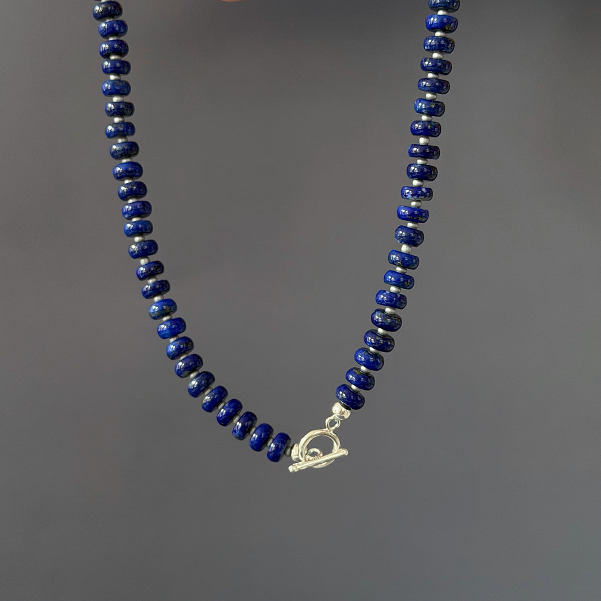 Lapis Lazuri Rondelle Necklace