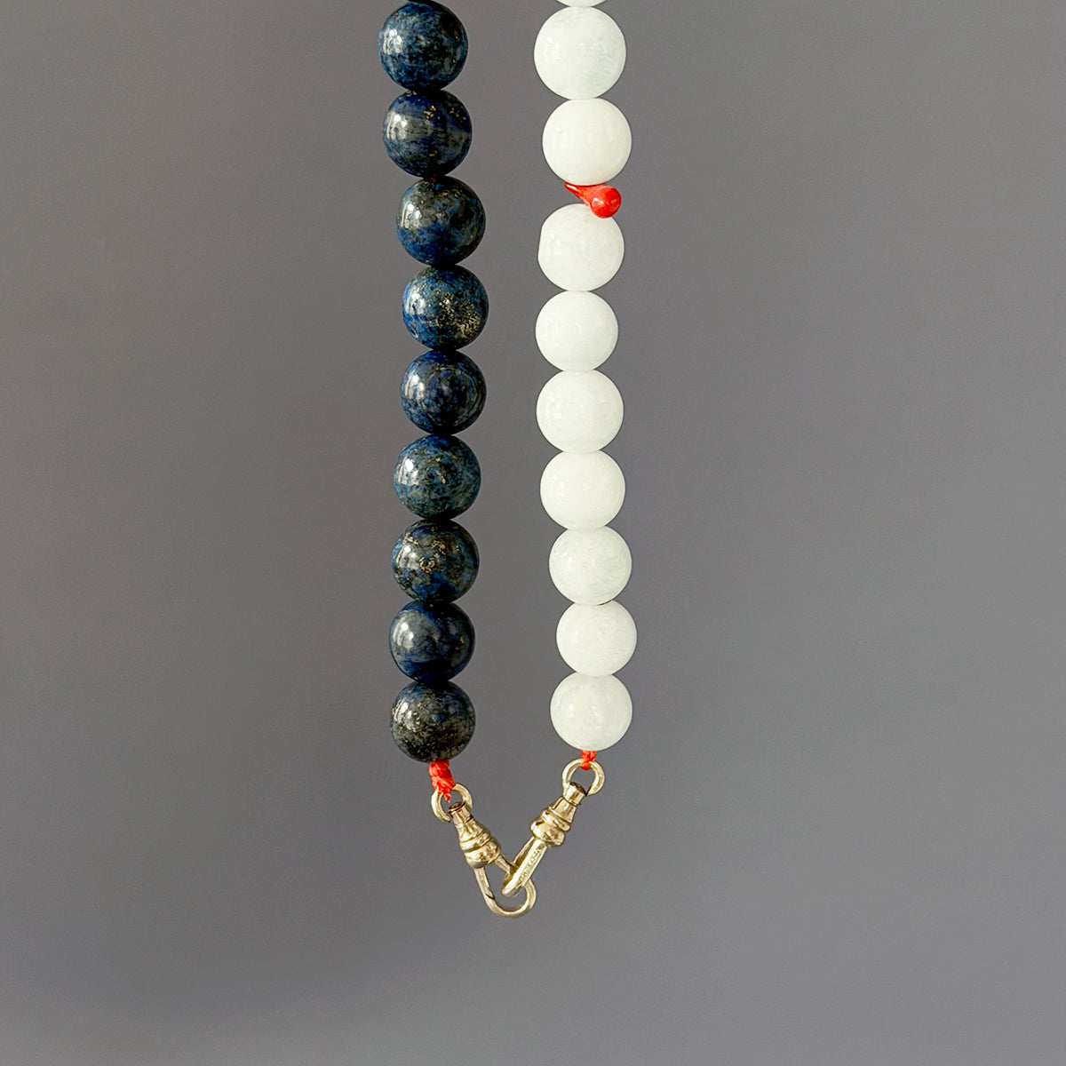 Lapis and Aquamarine Bead Necklace