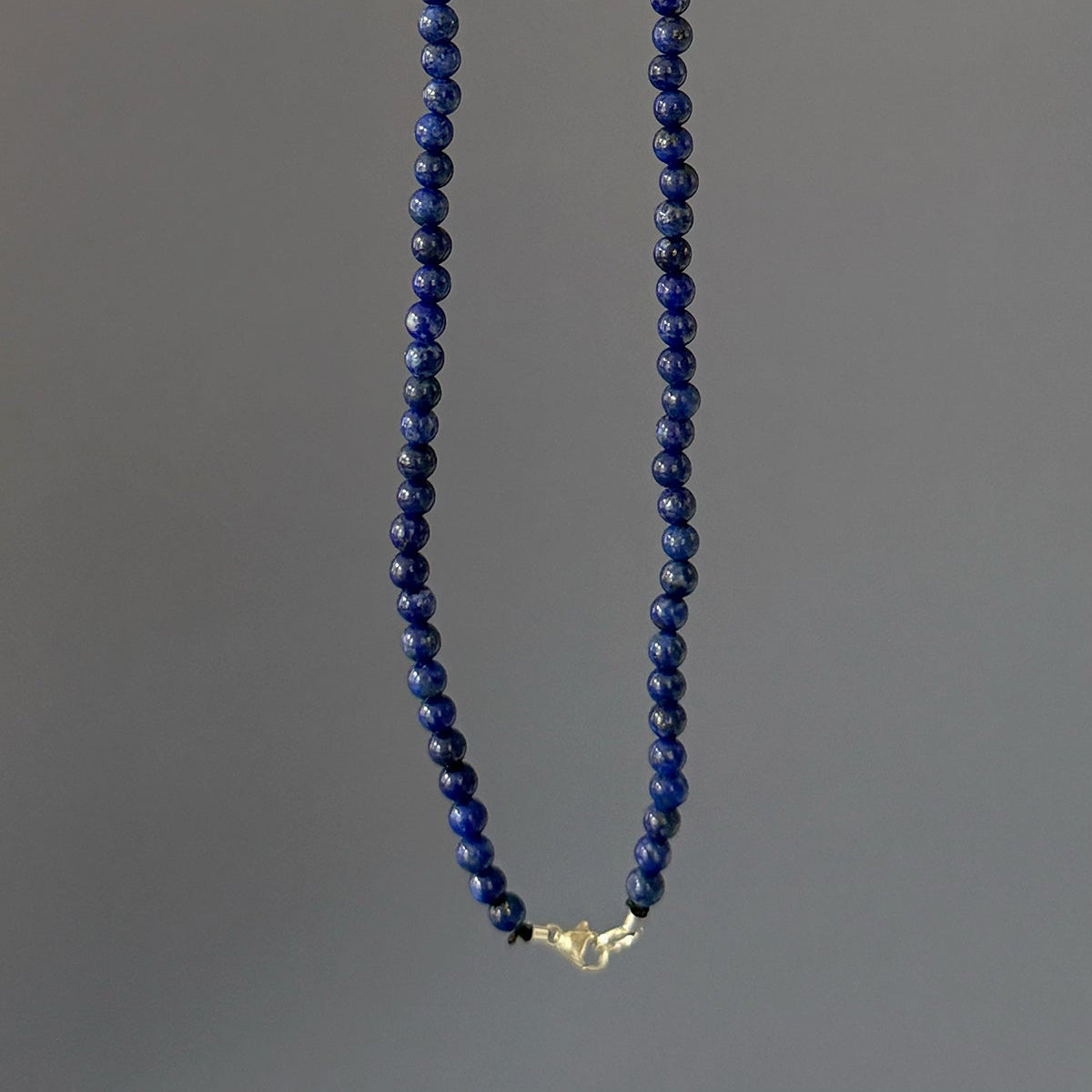 Lapis and Pearl Bead Necklace