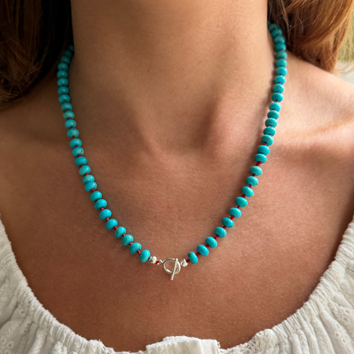 Kingman Turquoise Bead Necklace