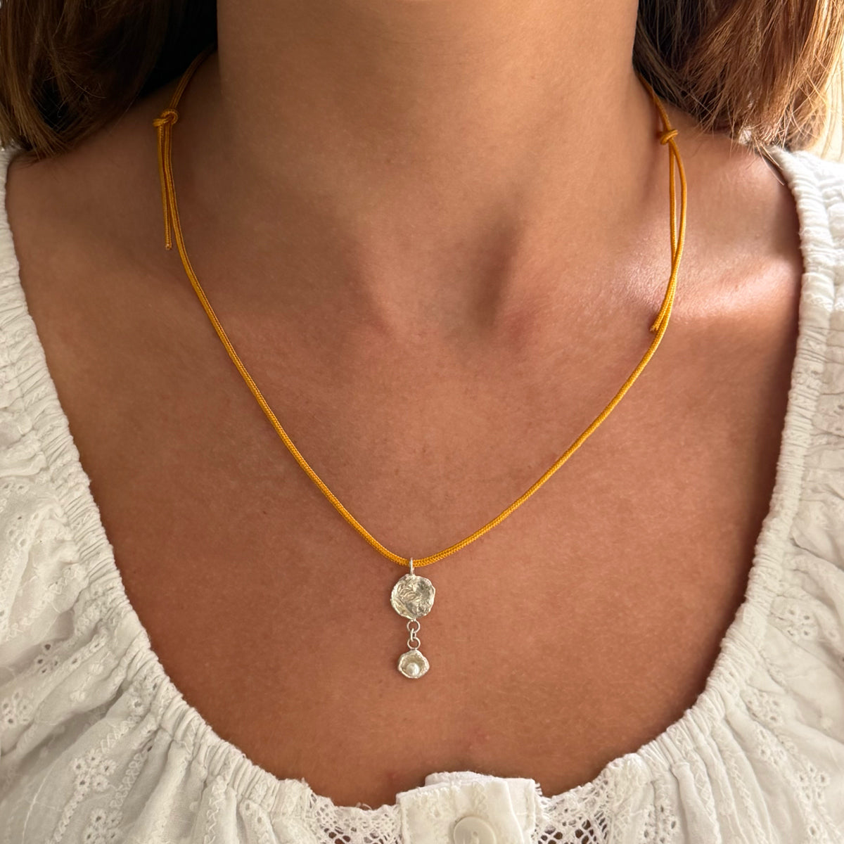 Silver Dew Drop Necklace # 1