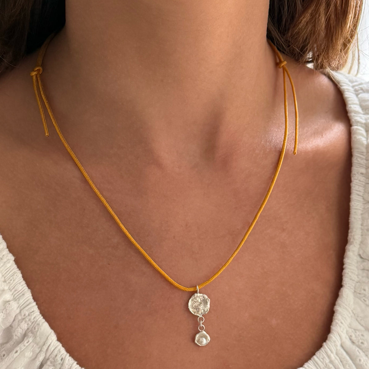 Silver Dew Drop Necklace # 1