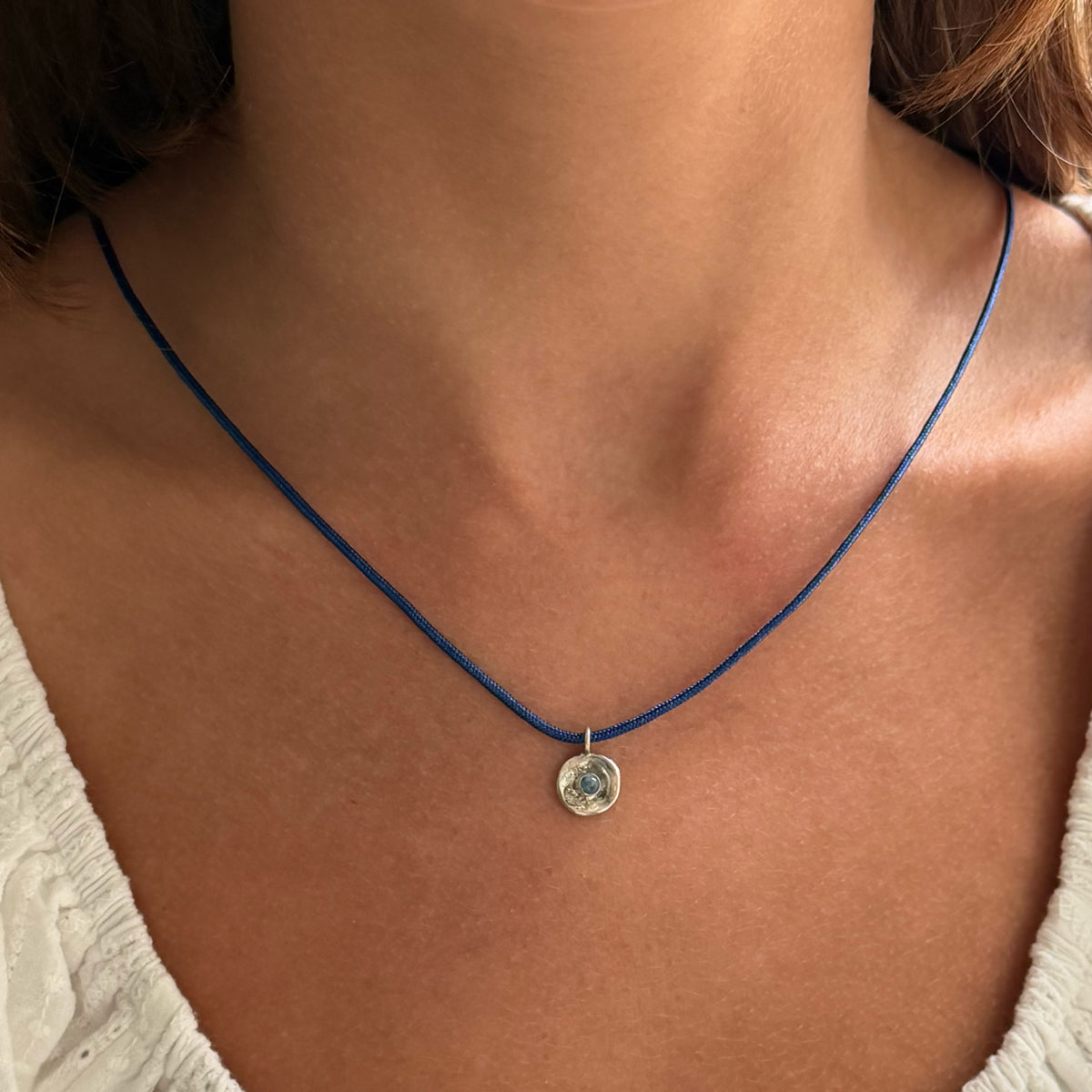 Silver Dew Drop Necklace #5
