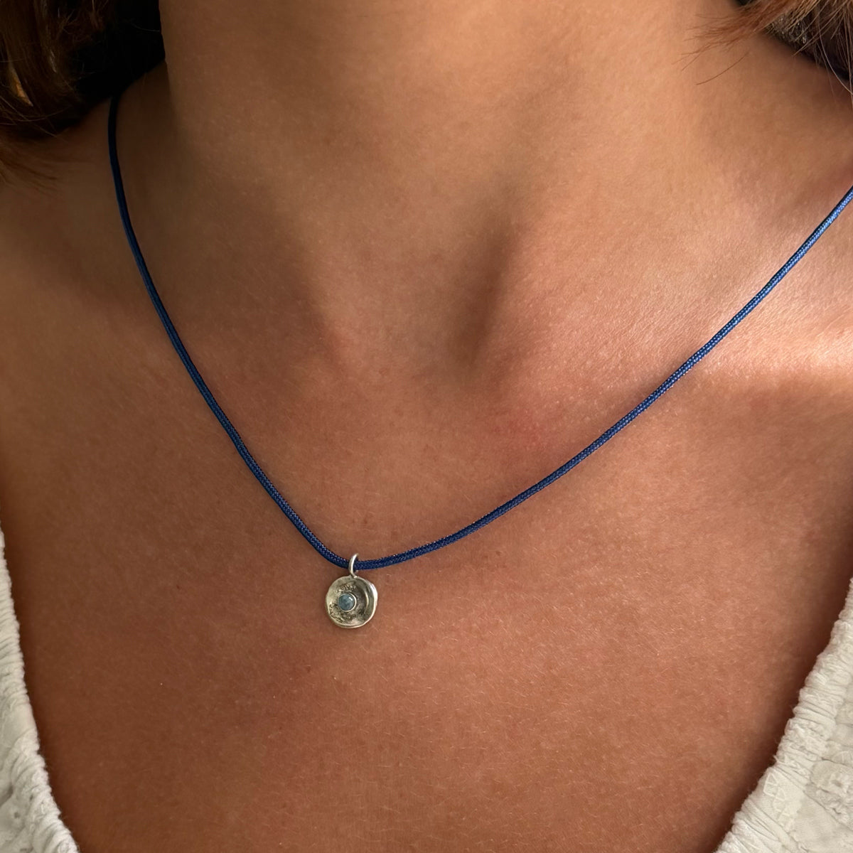Silver Dew Drop Necklace #5