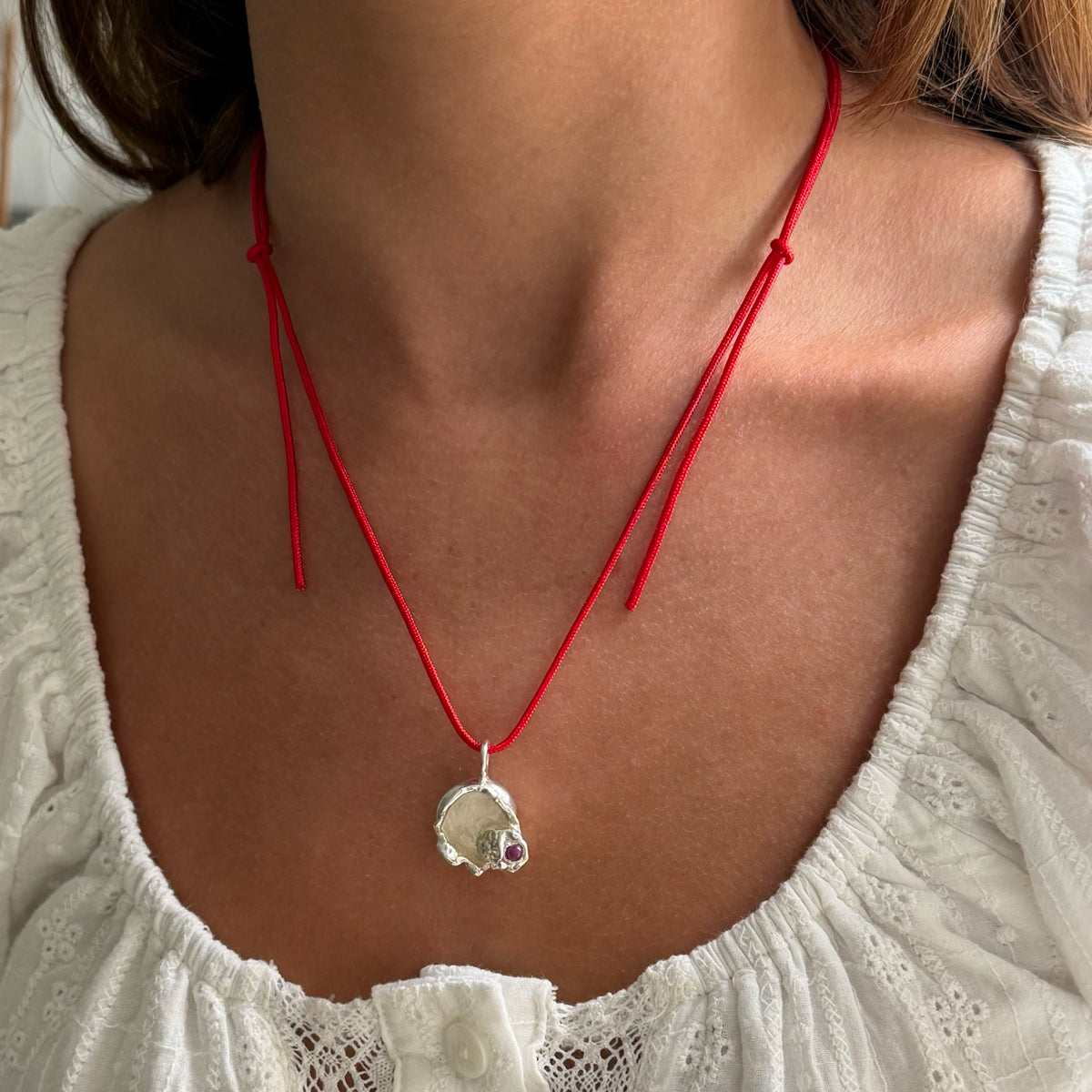 Silver Dew Drop Necklace #2
