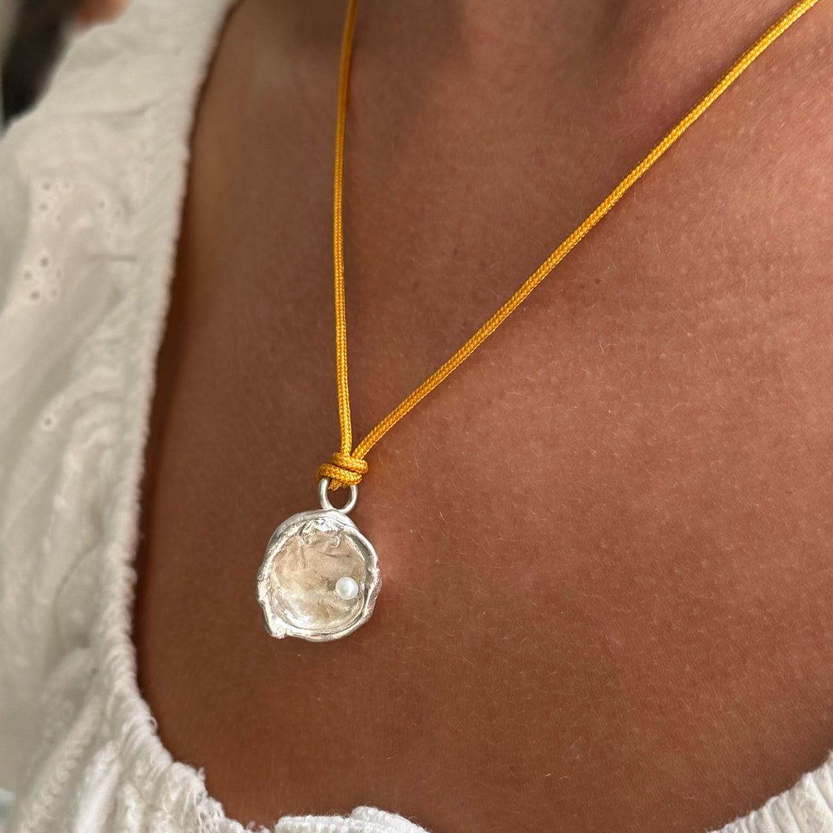 Silver Dew Drop Necklace #8