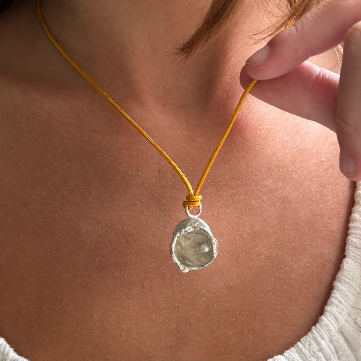 Silver Dew Drop Necklace #8