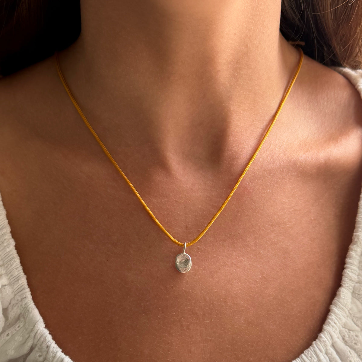 Silver Dew Drop Necklace #3