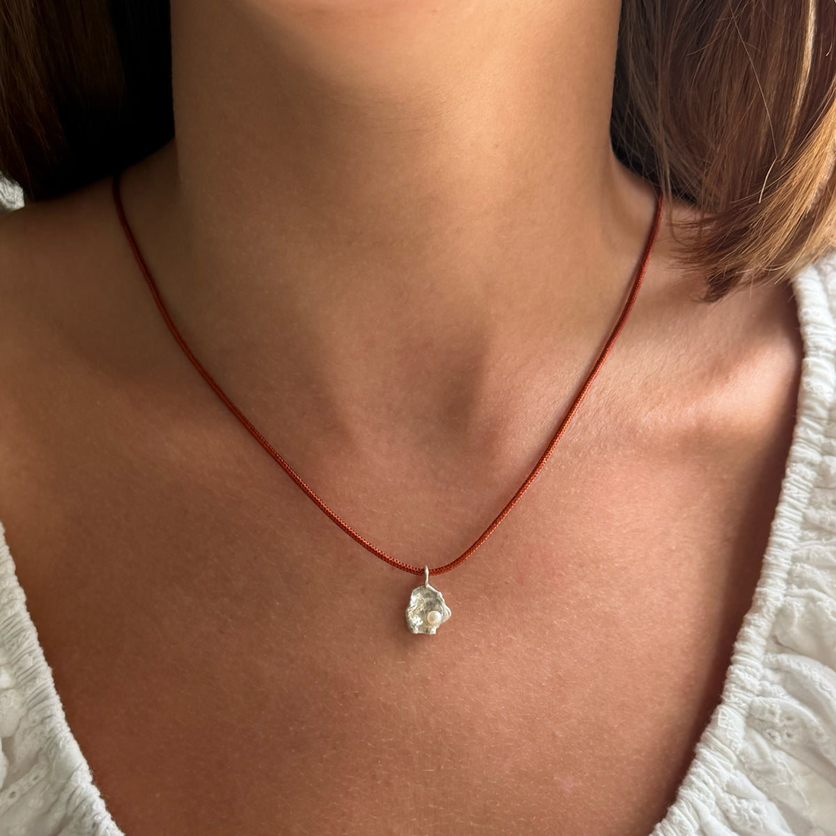 Silver Dew Drop Necklace #4