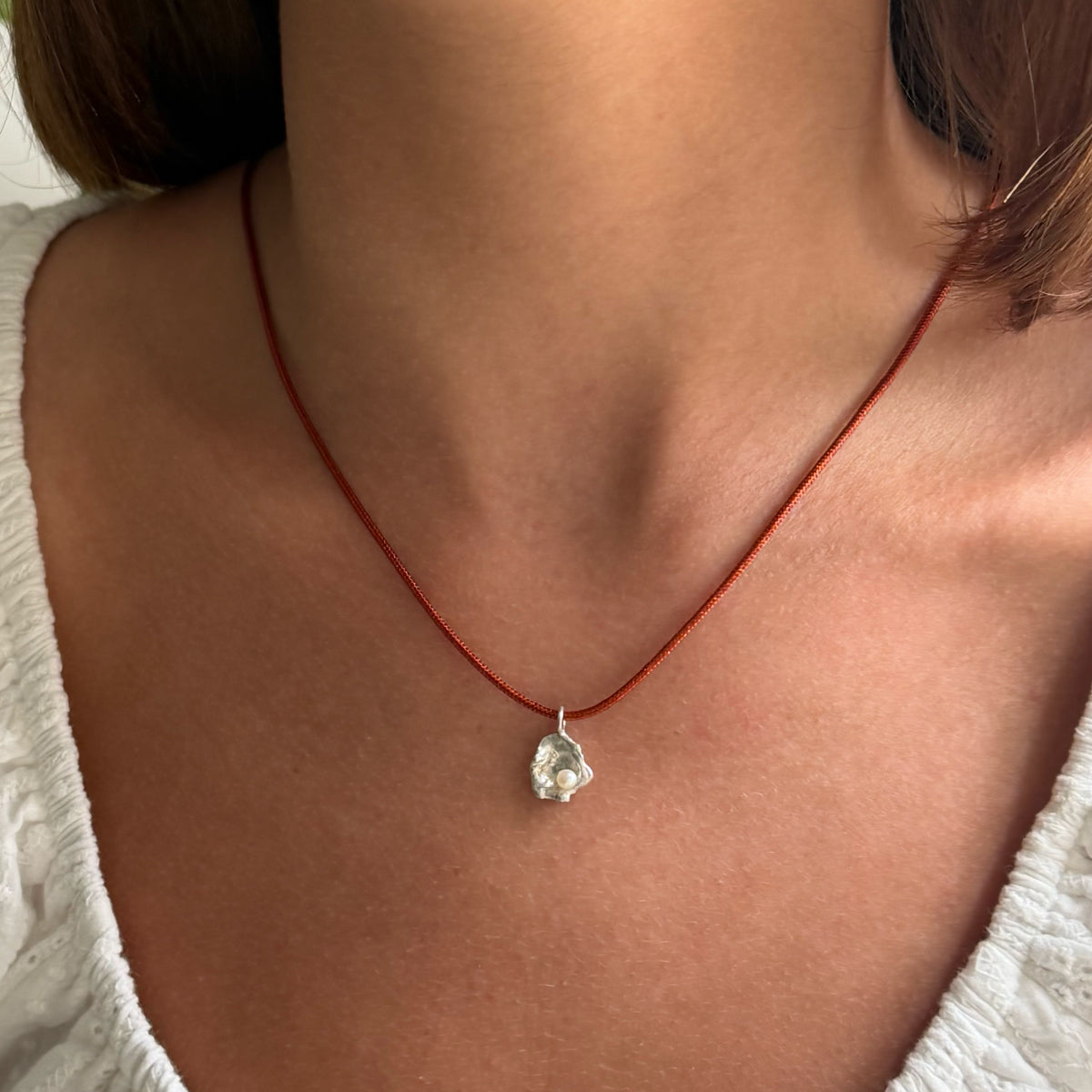 Silver Dew Drop Necklace #4