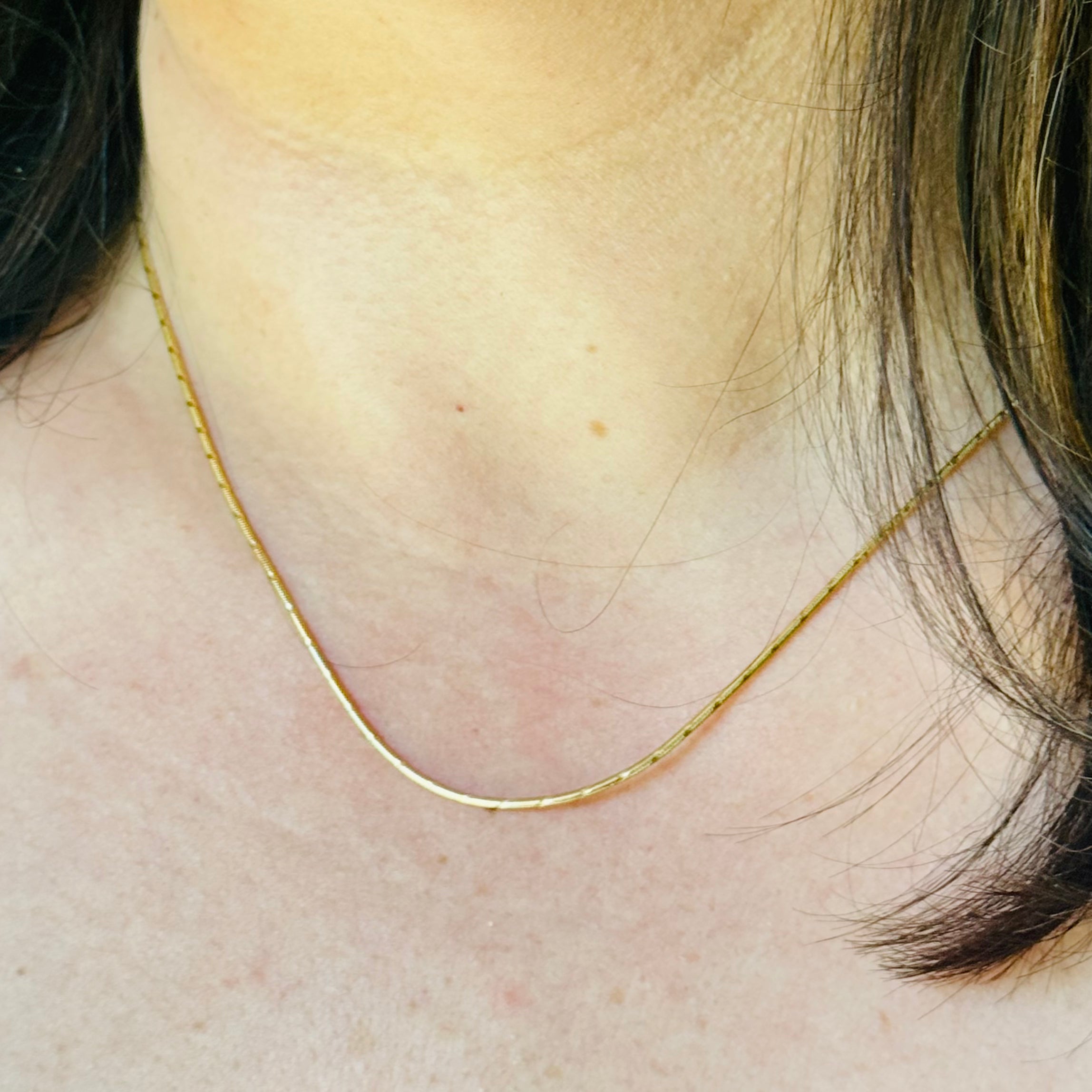 14K Yellow Gold Vintage Snake Chain - Sample Sale