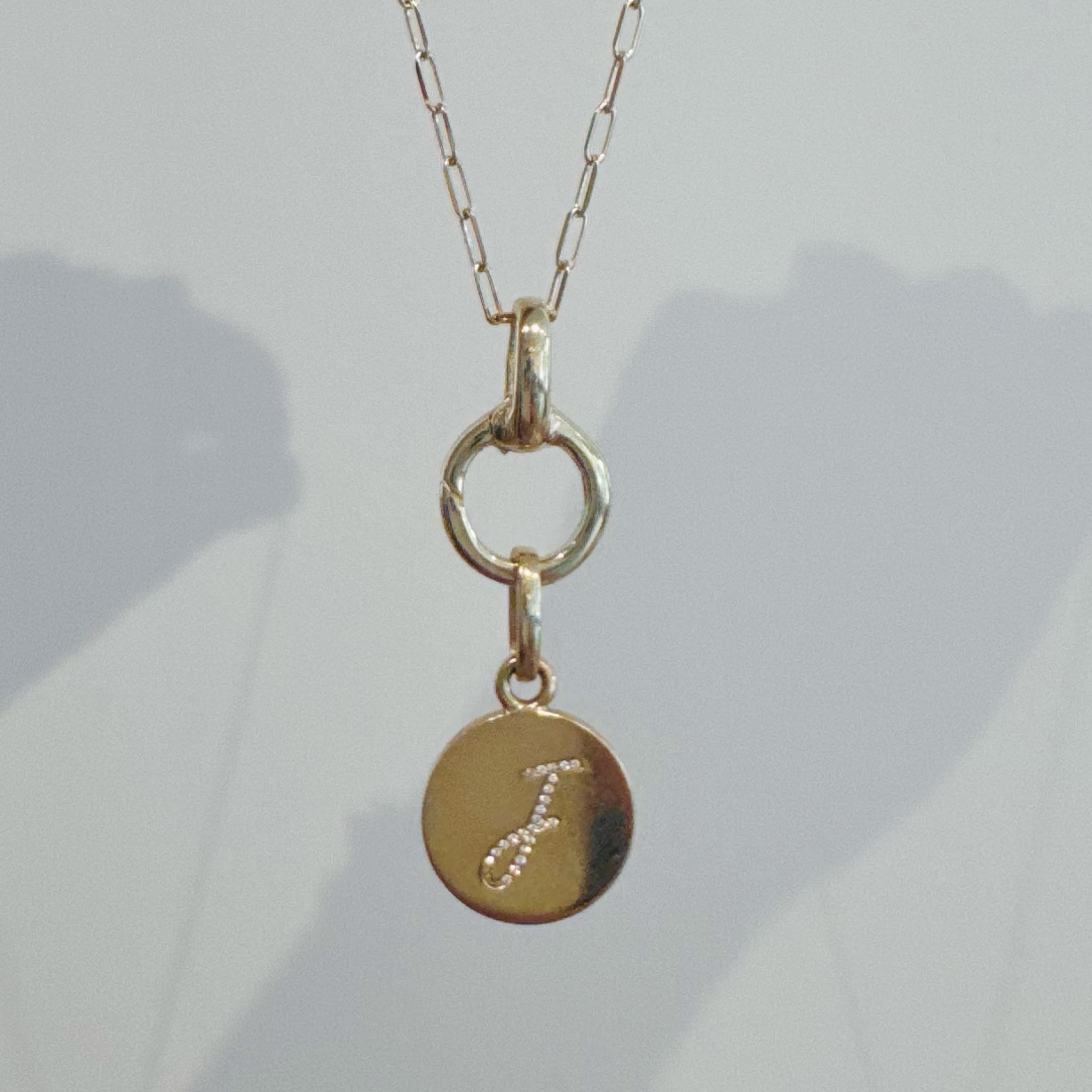 Round Push In Charm Holder With Bail