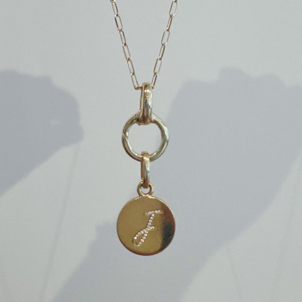 Round Push In Charm Holder With Bail - Vana Chupp Studio