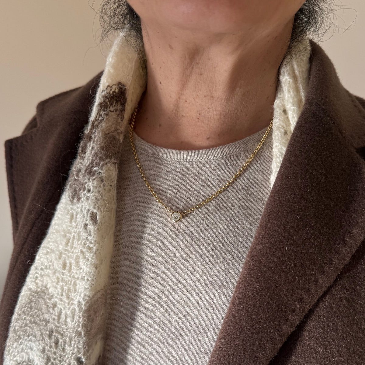 The Legacy Diamond Solitaire Necklace - Vana Chupp Studio