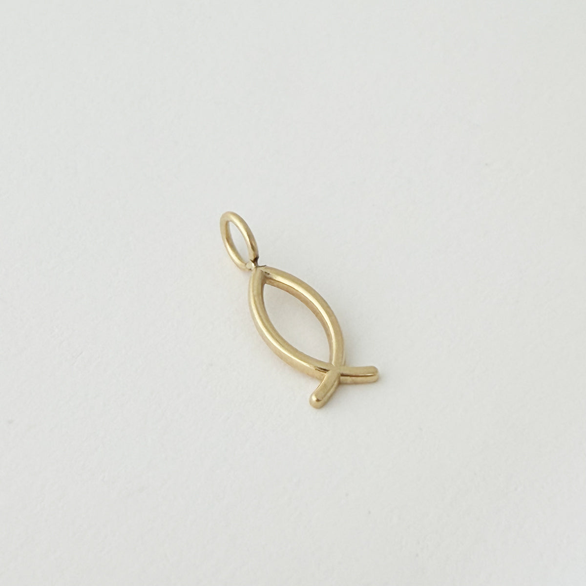 14K Gold Ichthus Charm