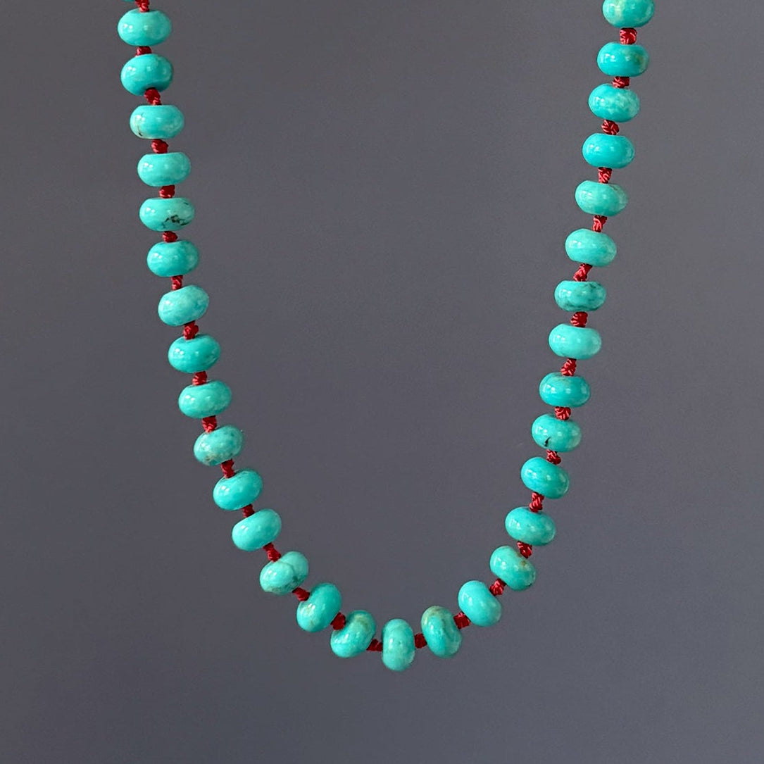Kingman Turquoise Bead Necklace