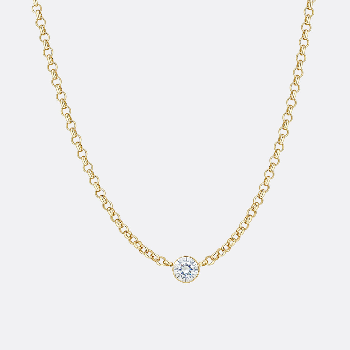 The Diamond Solitaire Necklace - Vana Chupp Studio