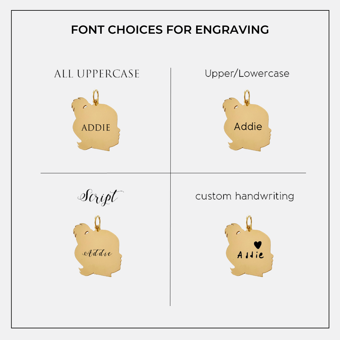 10K Silhouette Charm (Medium) - Vana Chupp Studio