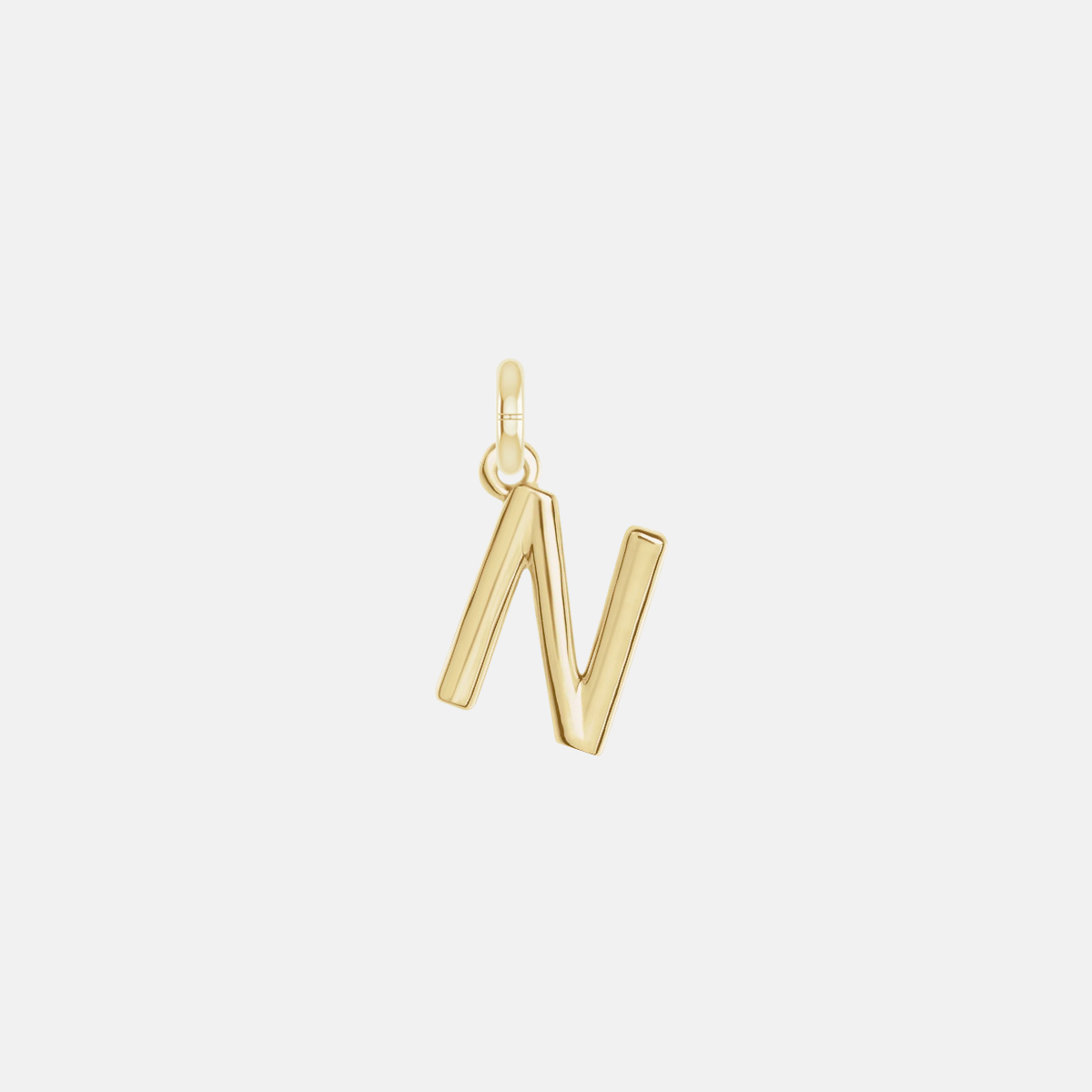 14K Yellow Gold "N" Charm - Sample Sale