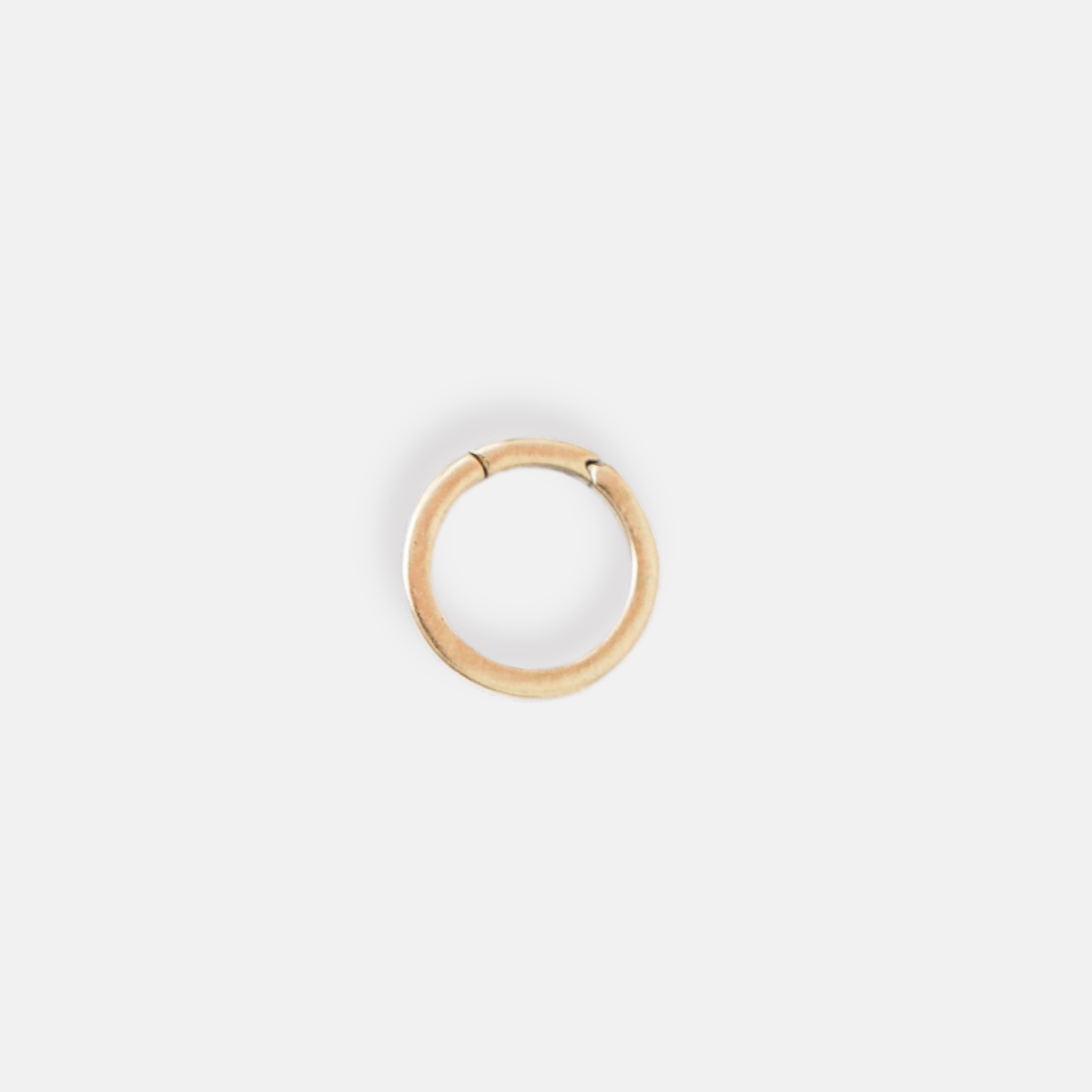 14K Yellow Gold Small Round Charm Holder - Sample Sale