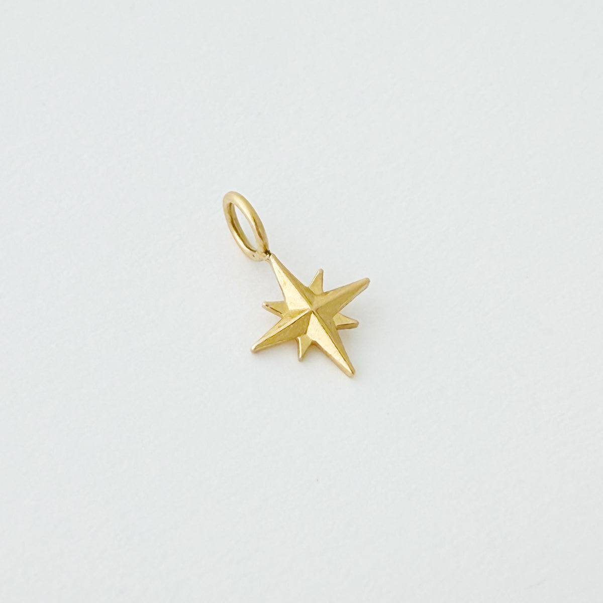 14K Gold North Start Charm