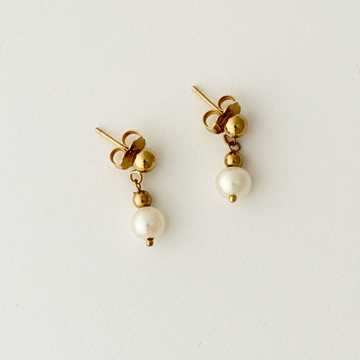 14K Fresh Water Pearl Drop Earrings