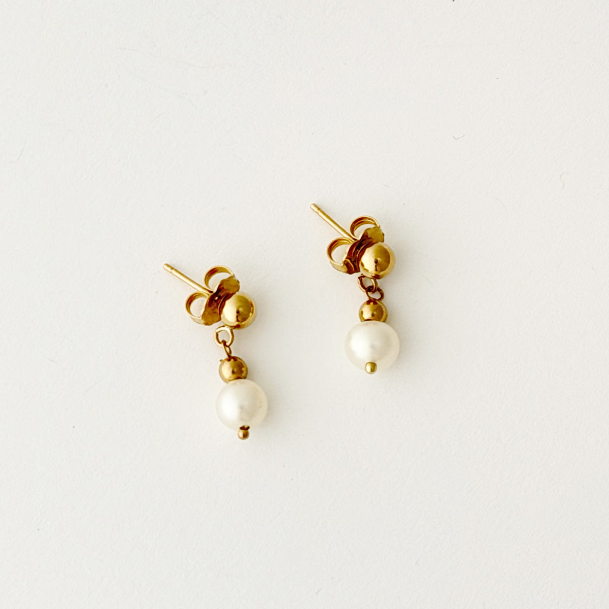 14K Fresh Water Pearl Drop Earrings