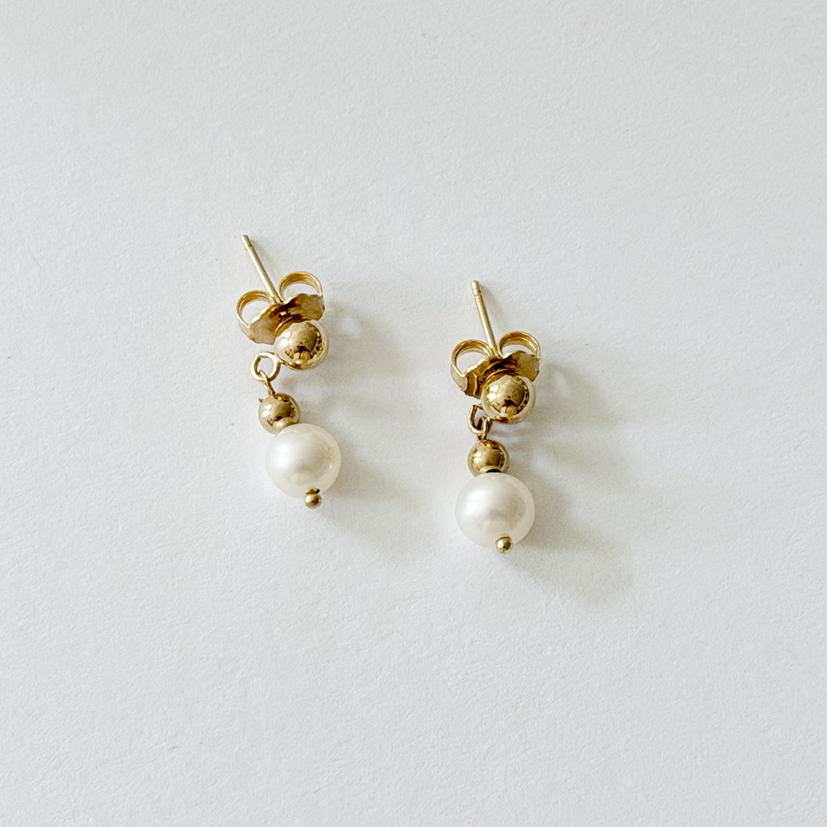 14K Fresh Water Pearl Drop Earrings