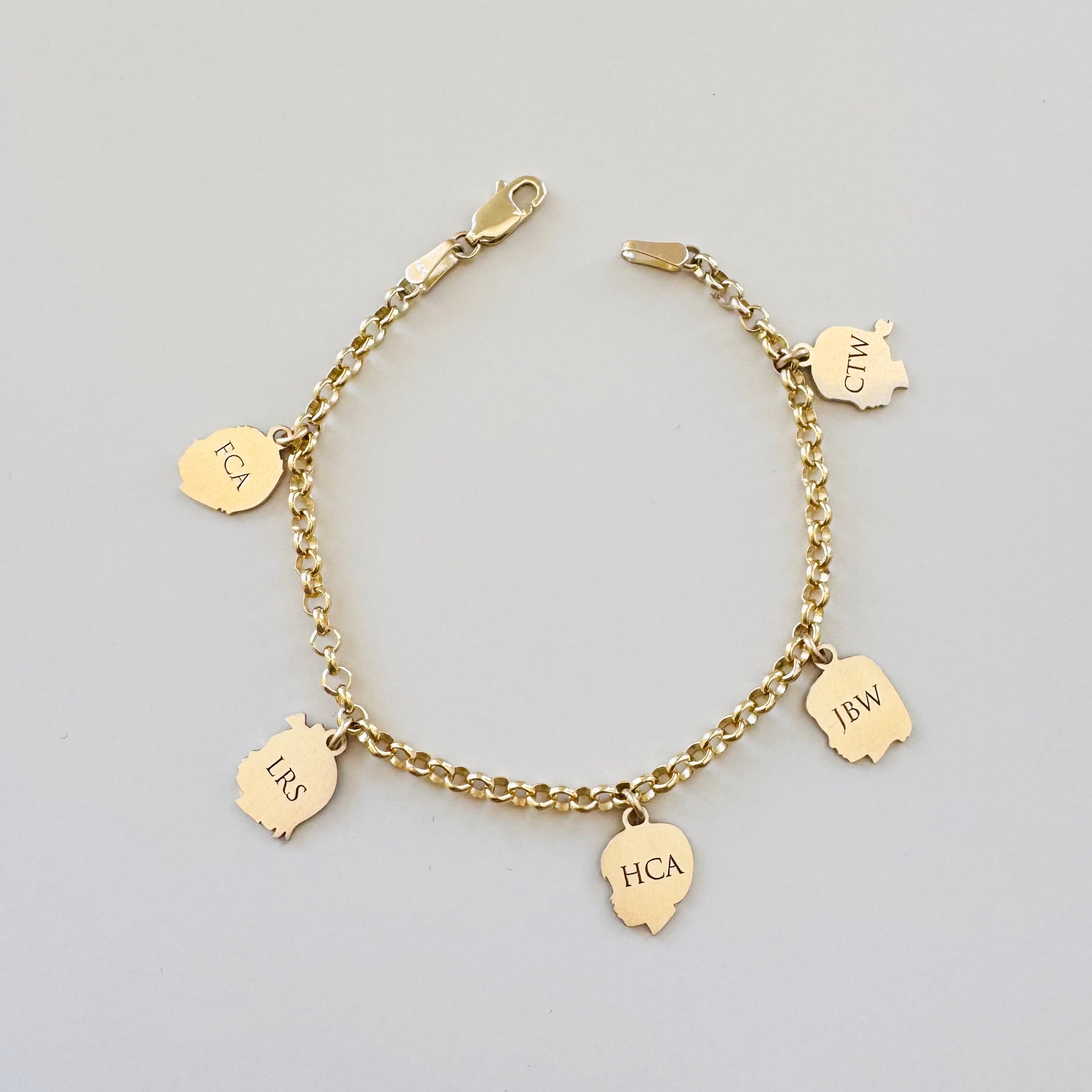 Petite Silhouette Charm Bracelet