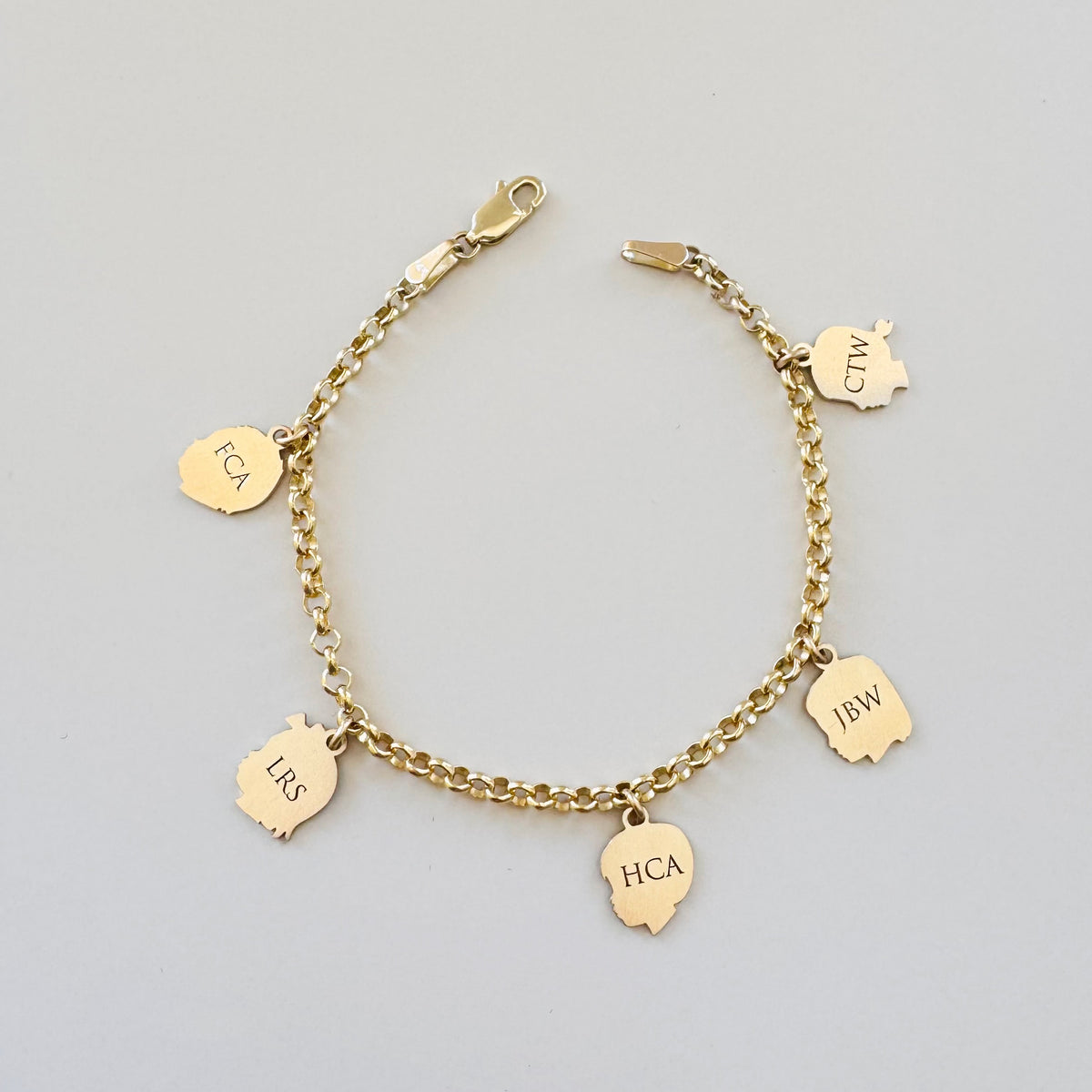 Petite Silhouette Charm Bracelet