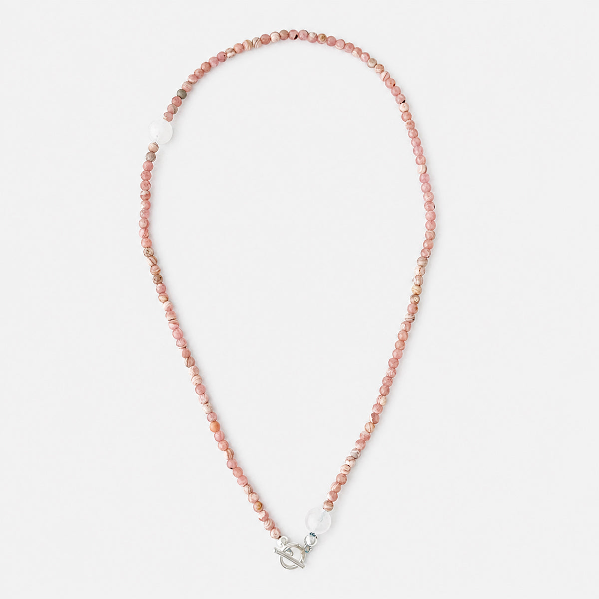Pink Rhodochrosite & Moonstone Necklace