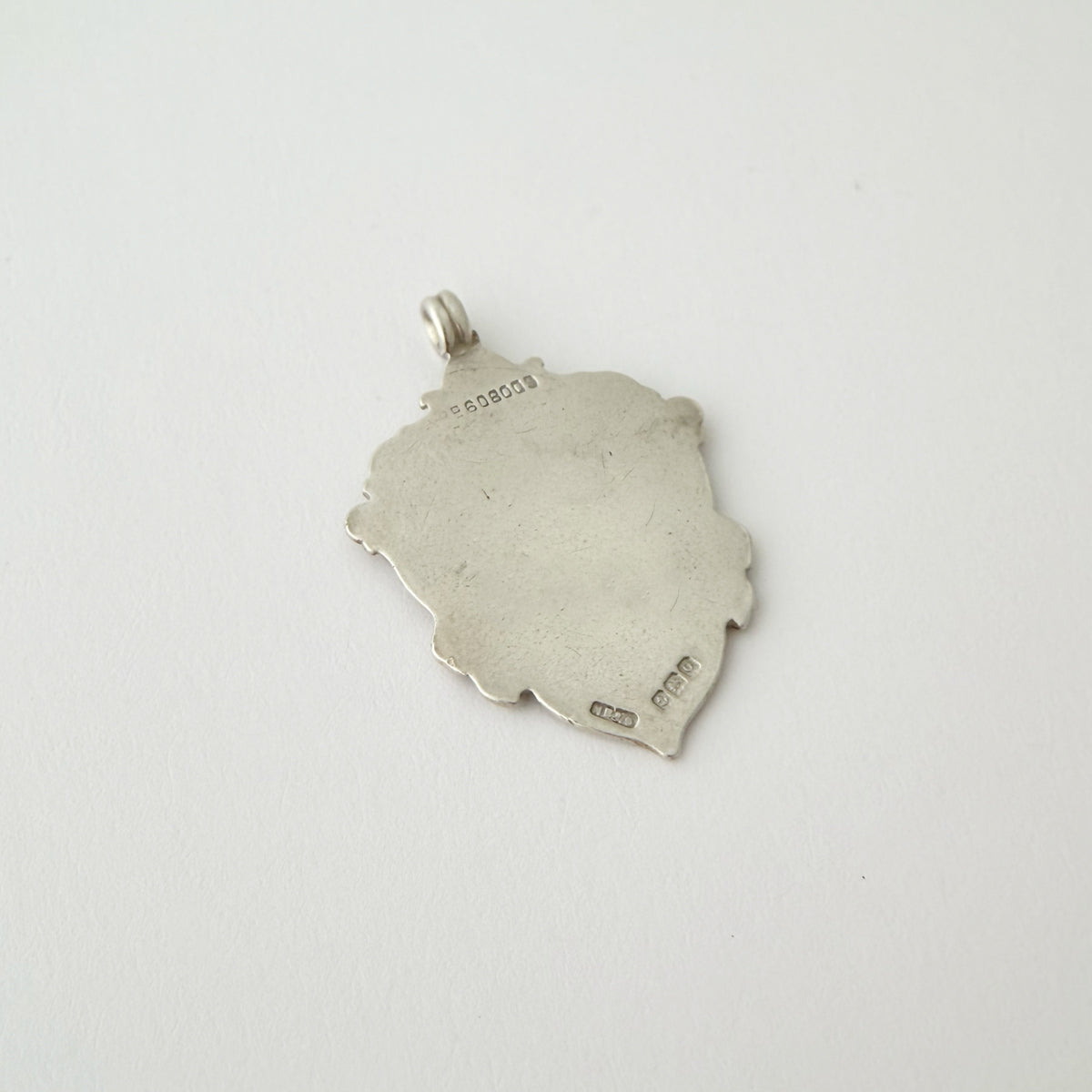 1950 Vintage Sterling Silver Two-Sided Watch FOB w/ Engravable Crest