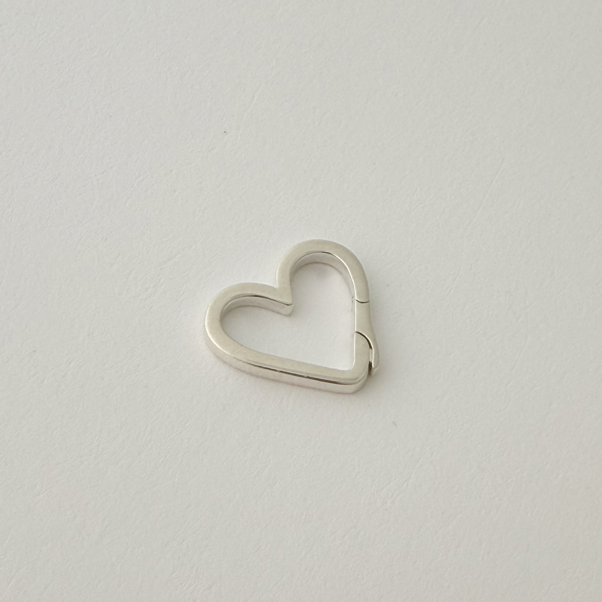 Sterling Silver Heart Charm Holder