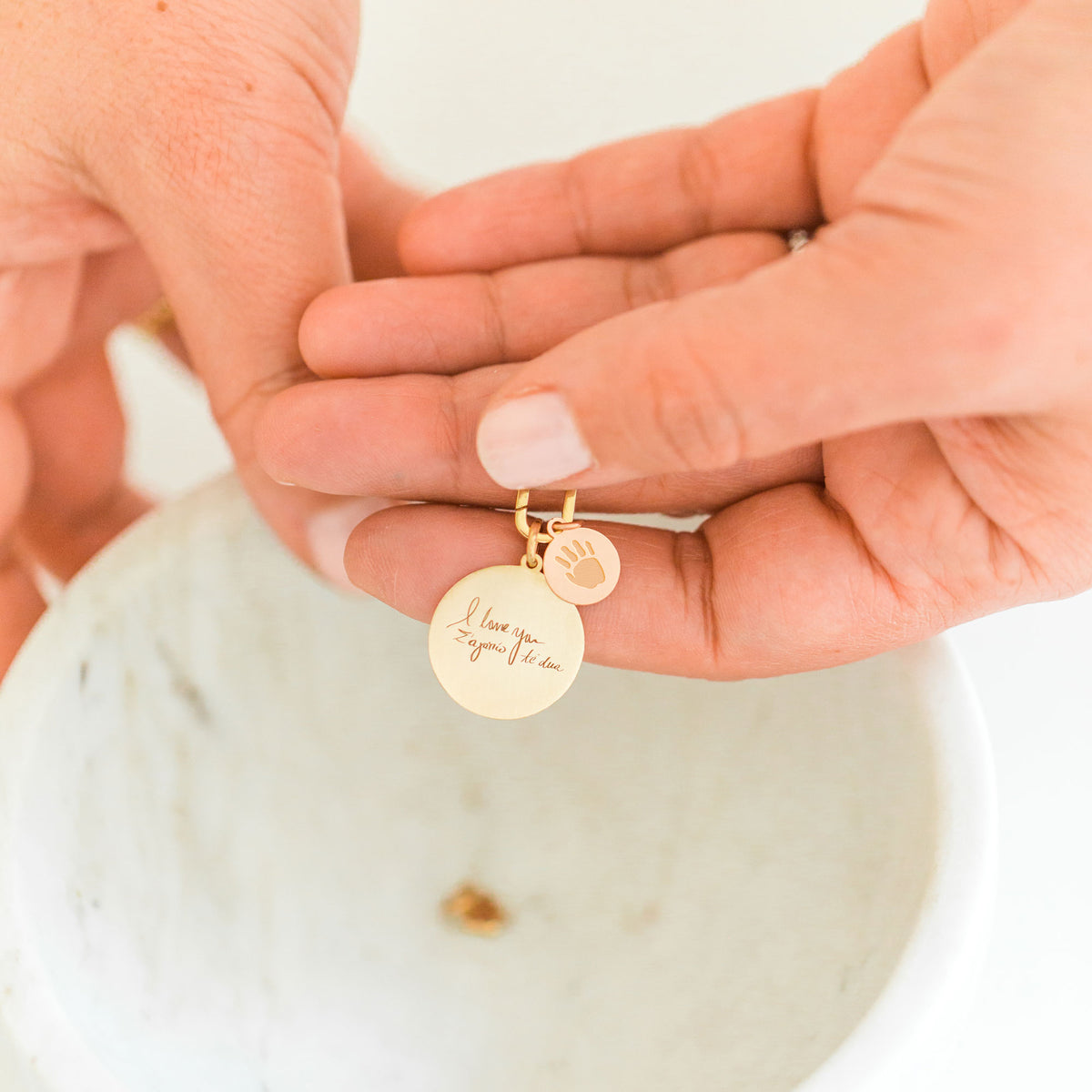 Commemorative Charm - Handprint - Vana Chupp Studio