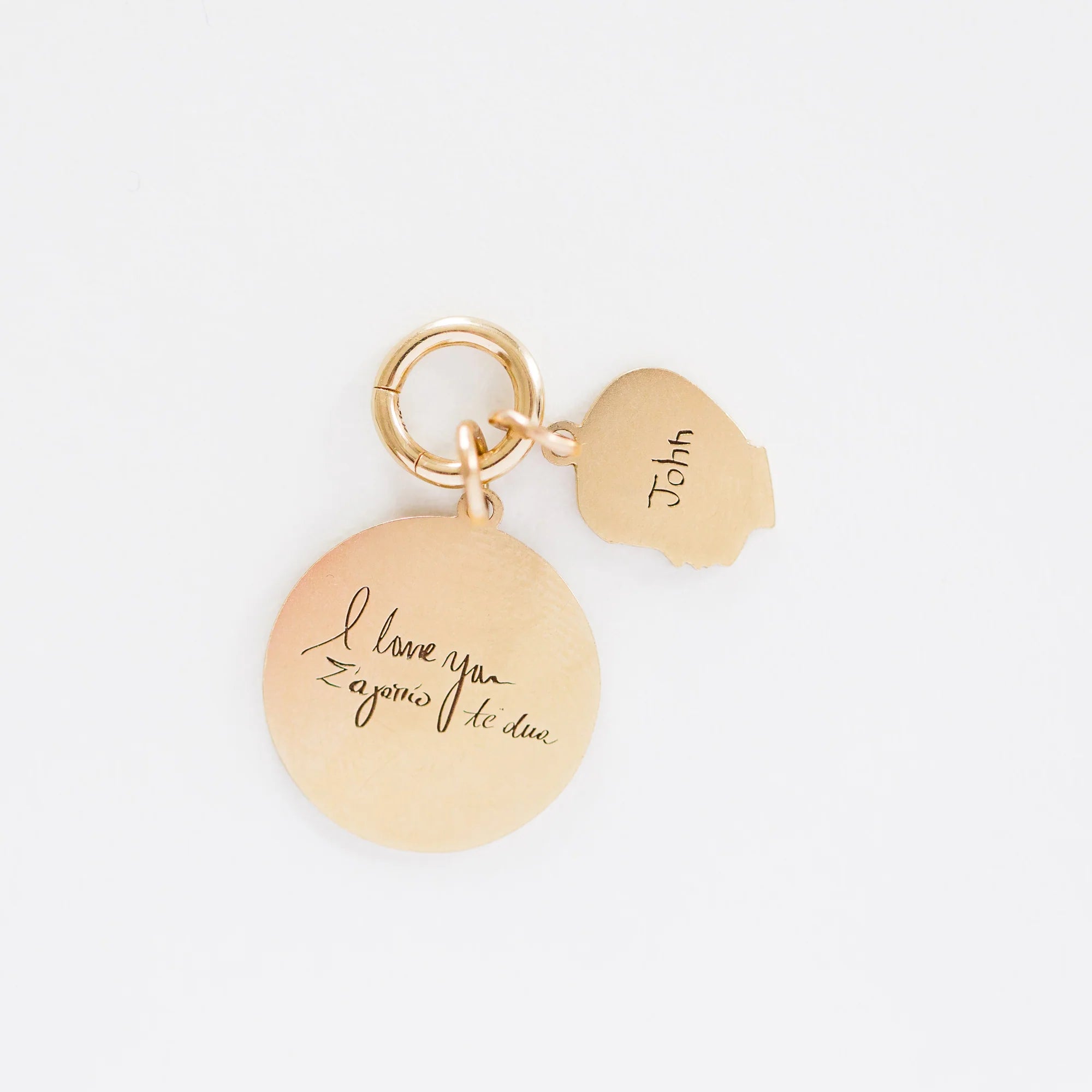 Small Round Push In Charm Holder - Vana Chupp Studio