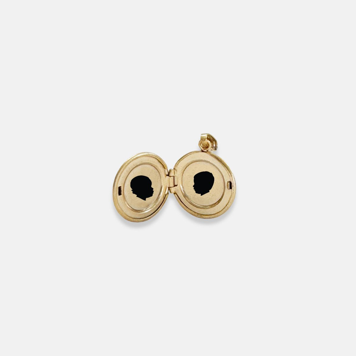14k Yellow Gold Petite Silhouette Locket Necklace - Vana Chupp Studio