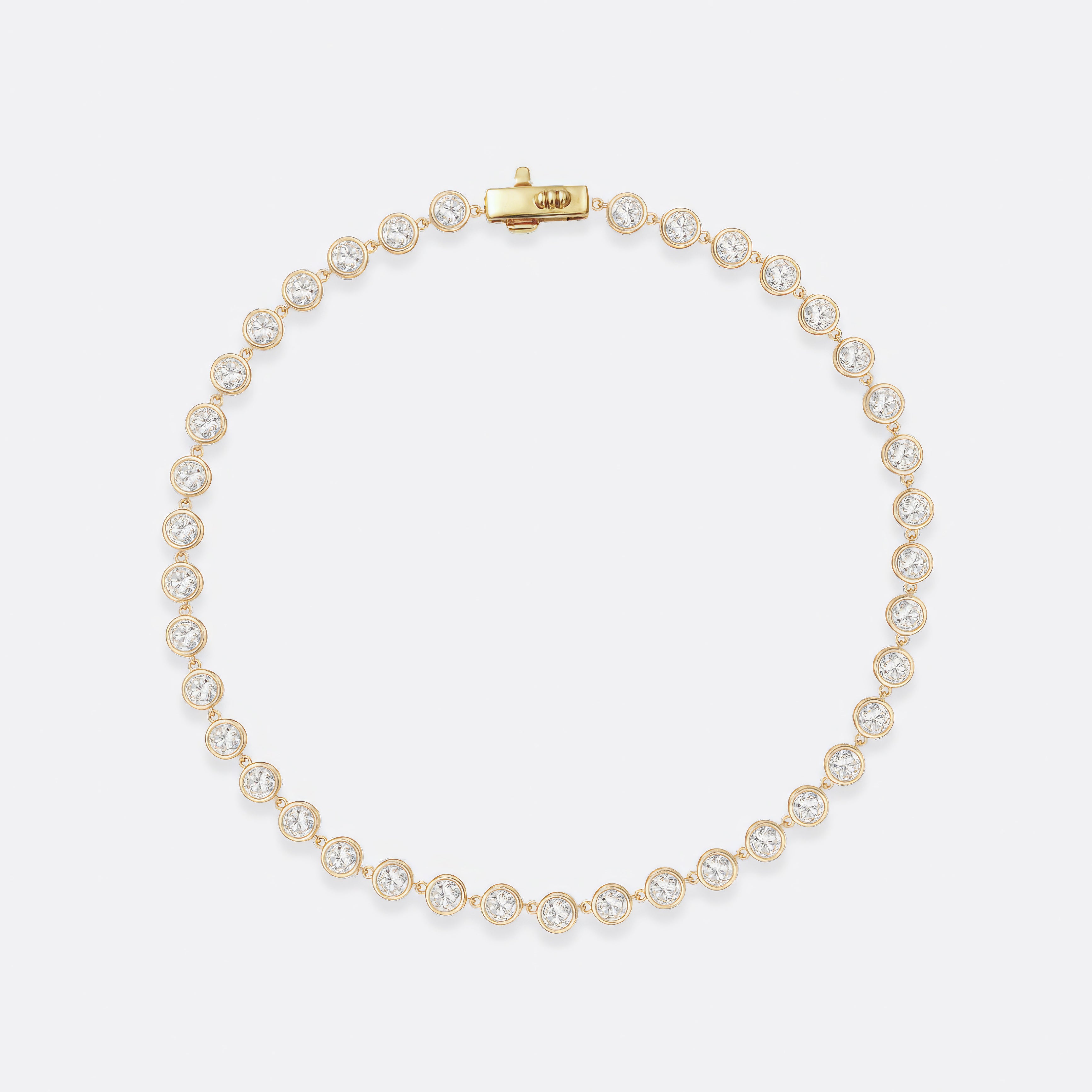 Button Back Diamond Bracelet