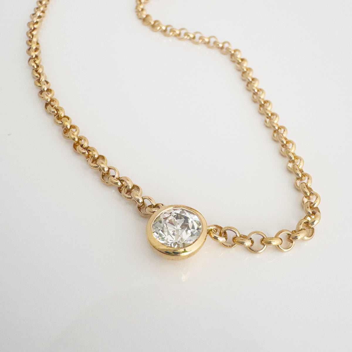 The Legacy Diamond Solitaire Necklace - Vana Chupp Studio