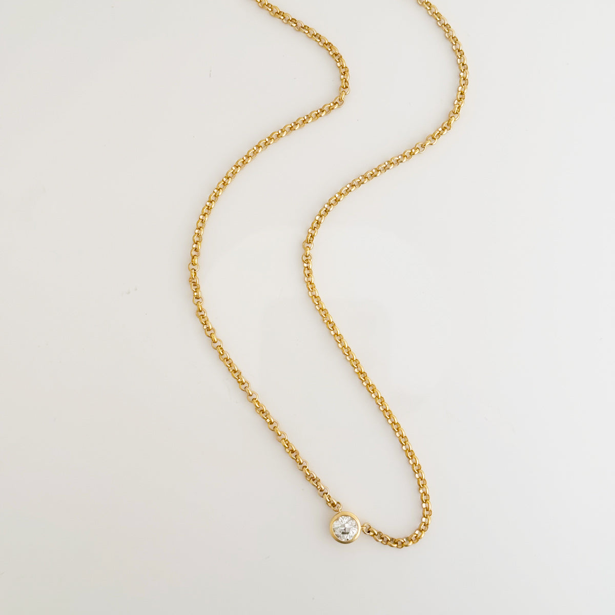 The Legacy Diamond Solitaire Necklace - Vana Chupp Studio