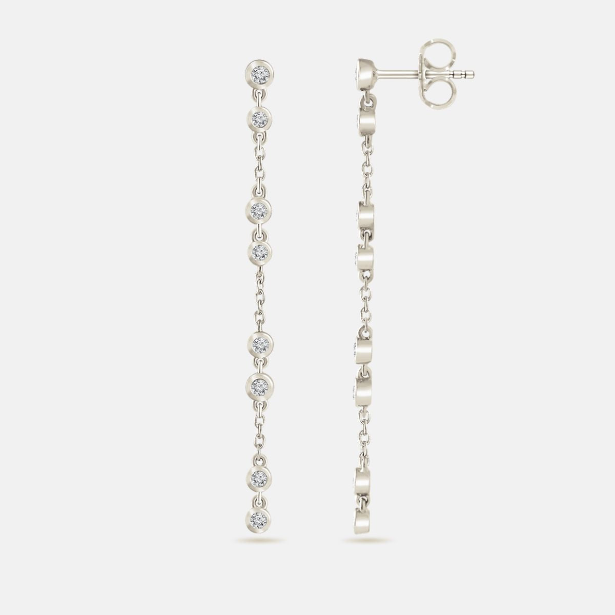 The Diamond and Chain Earrings