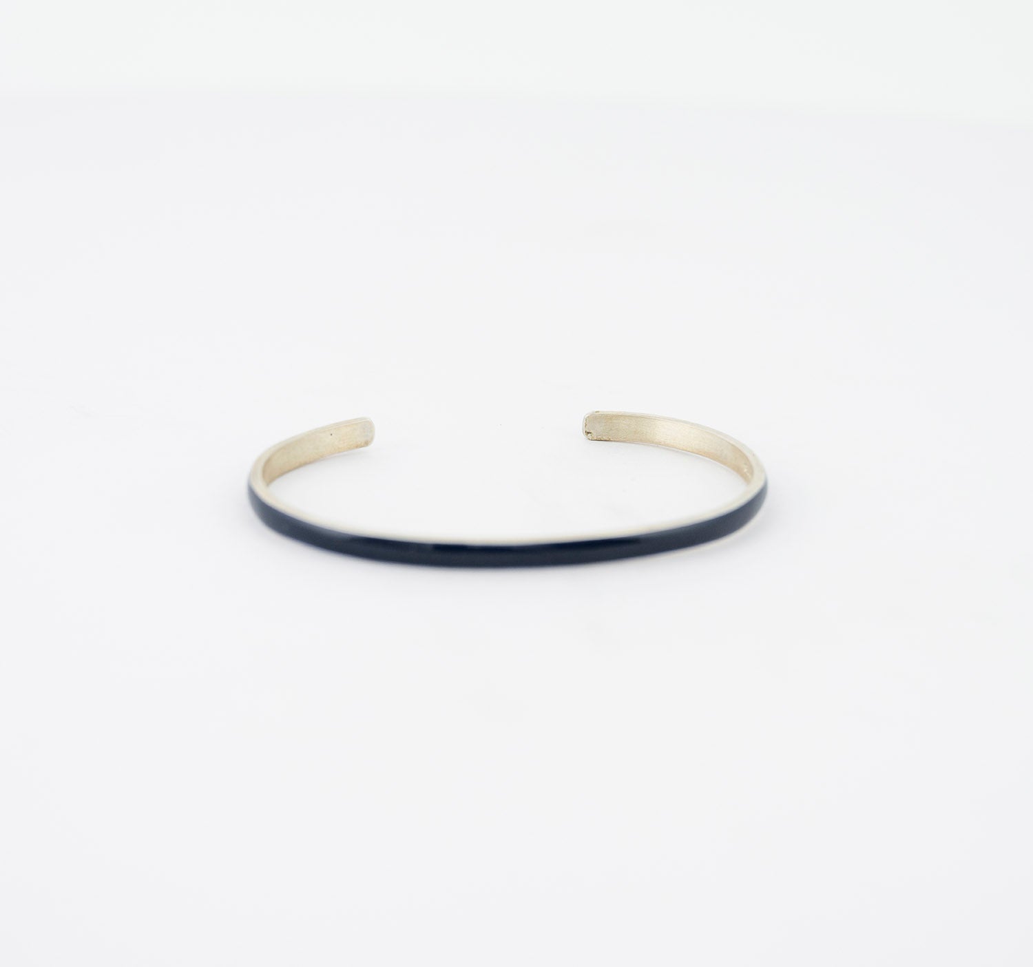 Navy Blue Enamel Cuff Bracelet